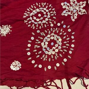 Victorias Secret Beach Wrap With Decorative Stones NWOT